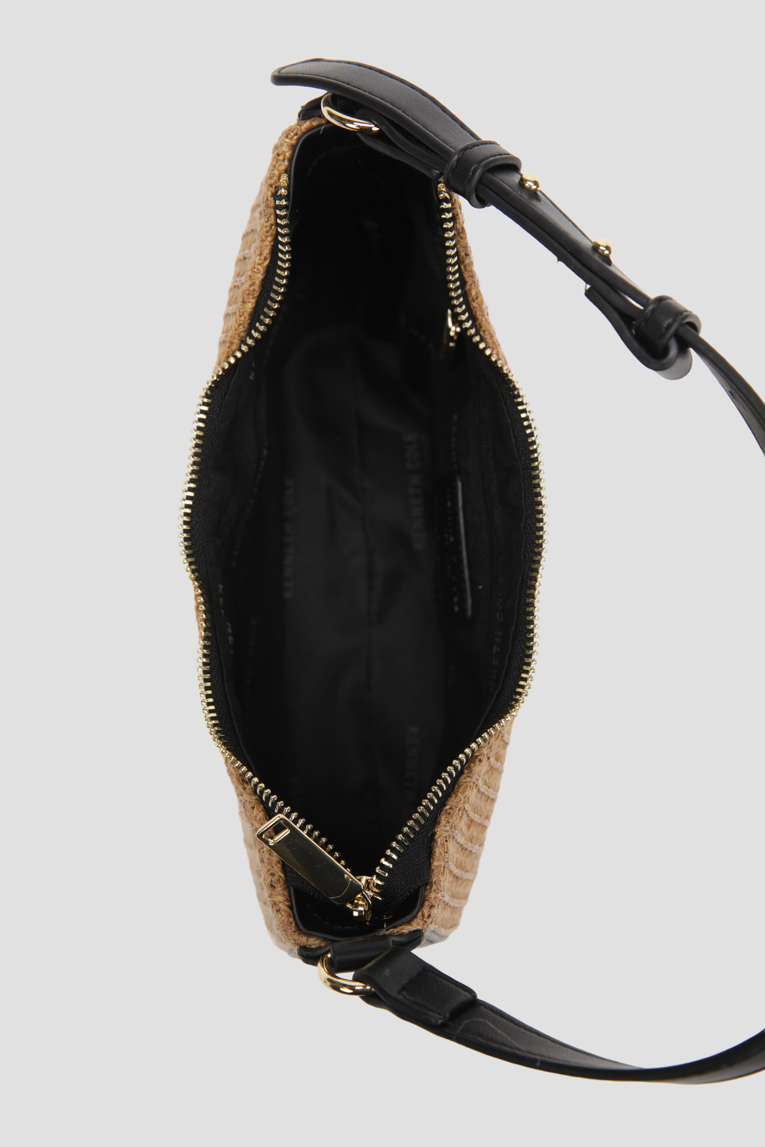 Woven Half Moon Shoulder Bag