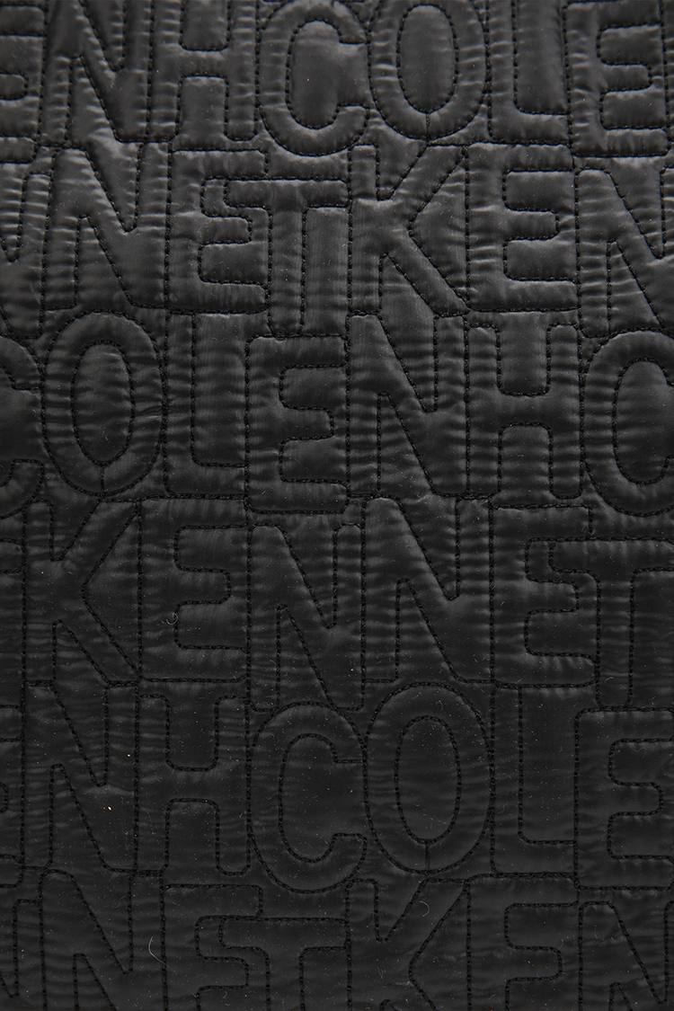 Quilted Logo Print Tote Bag