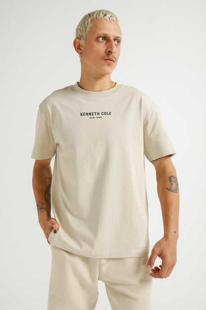 Oversized Cotton Graphic T Shirt