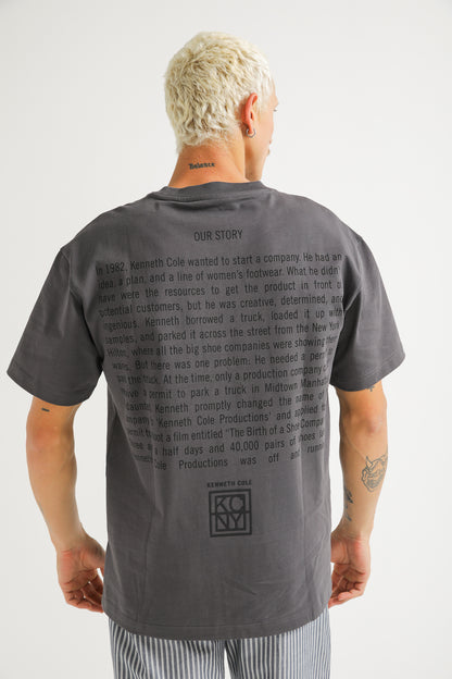 Oversized Cotton Graphic T Shirt