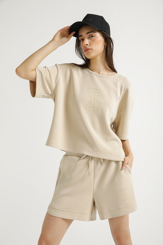 Boxy Graphic Crop T Shirt