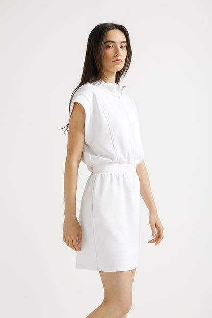 Zip Front Mini Dress