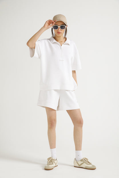 Interlock Half Zip Top