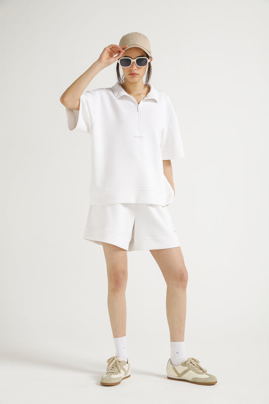 Interlock Half Zip Top