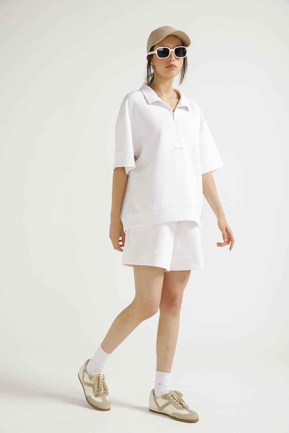 Interlock Half Zip Top