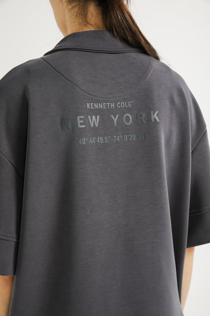 Interlock Half Zip Top
