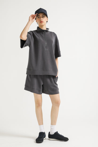 Interlock Half Zip Top