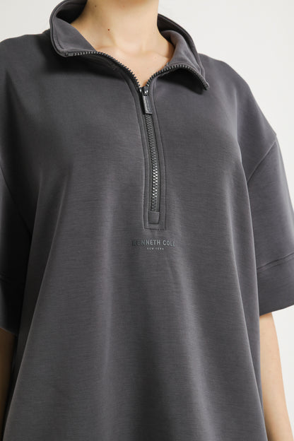Interlock Half Zip Top