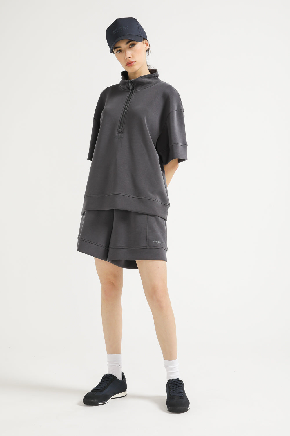 Interlock Half Zip Top