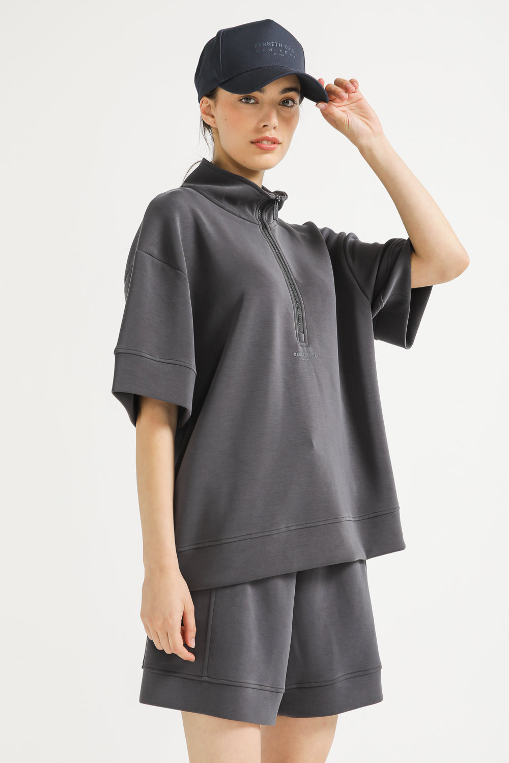 Interlock Half Zip Top