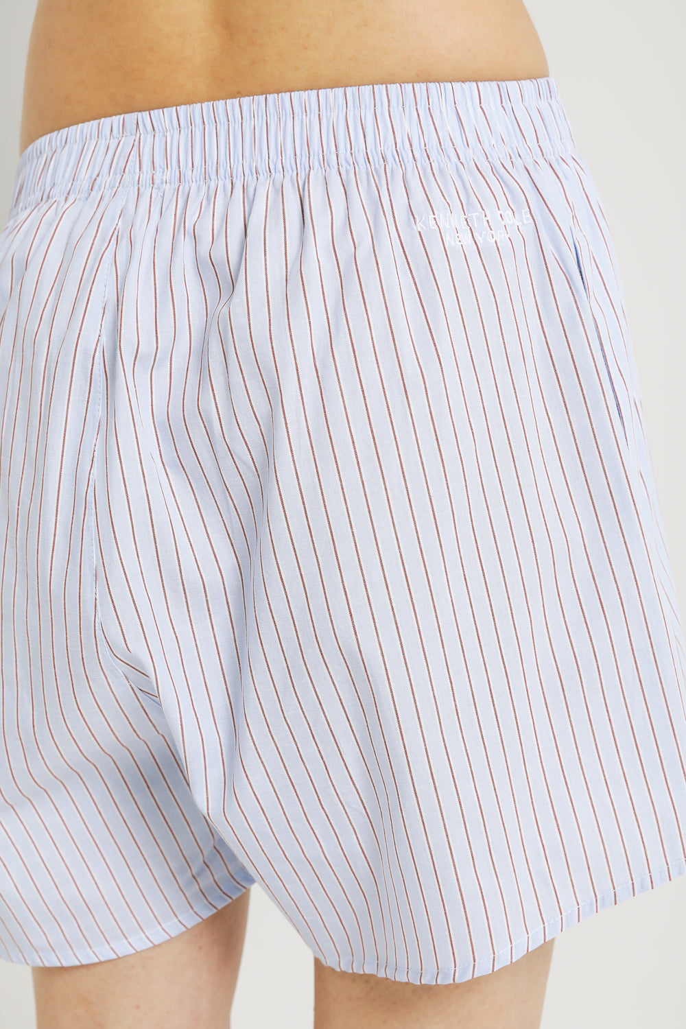 Pinstripe Cotton Shorts