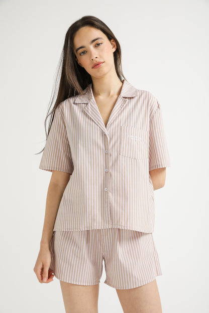 Pinstripe Cotton Shirt
