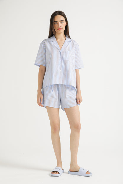 Pinstripe Cotton Shirt