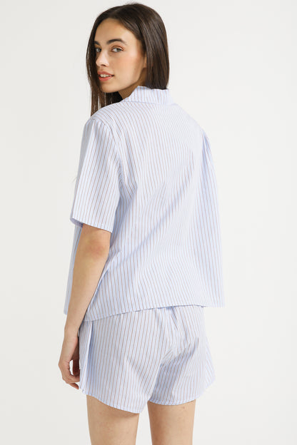 Pinstripe Cotton Shirt