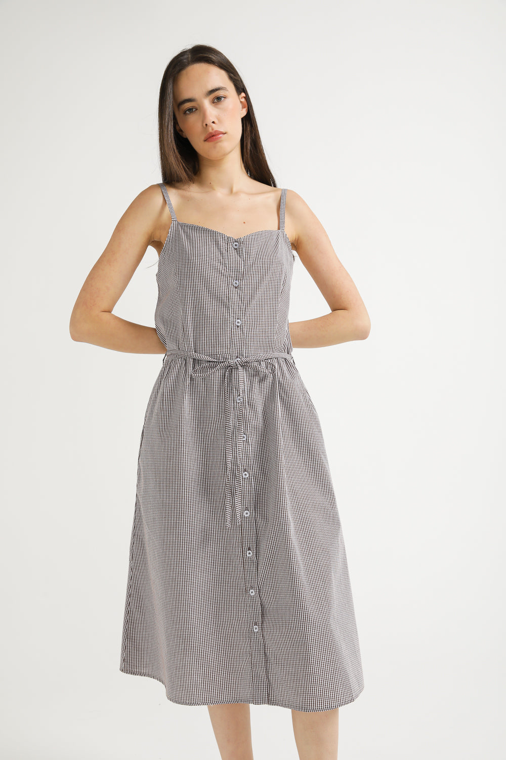 Poplin Button Dress