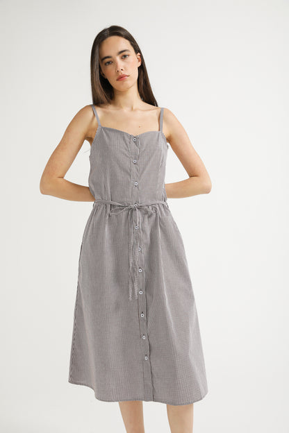 Poplin Button Dress