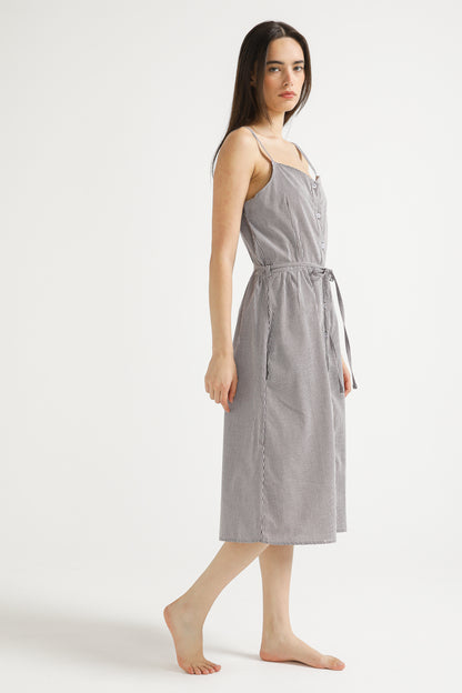 Poplin Button Dress