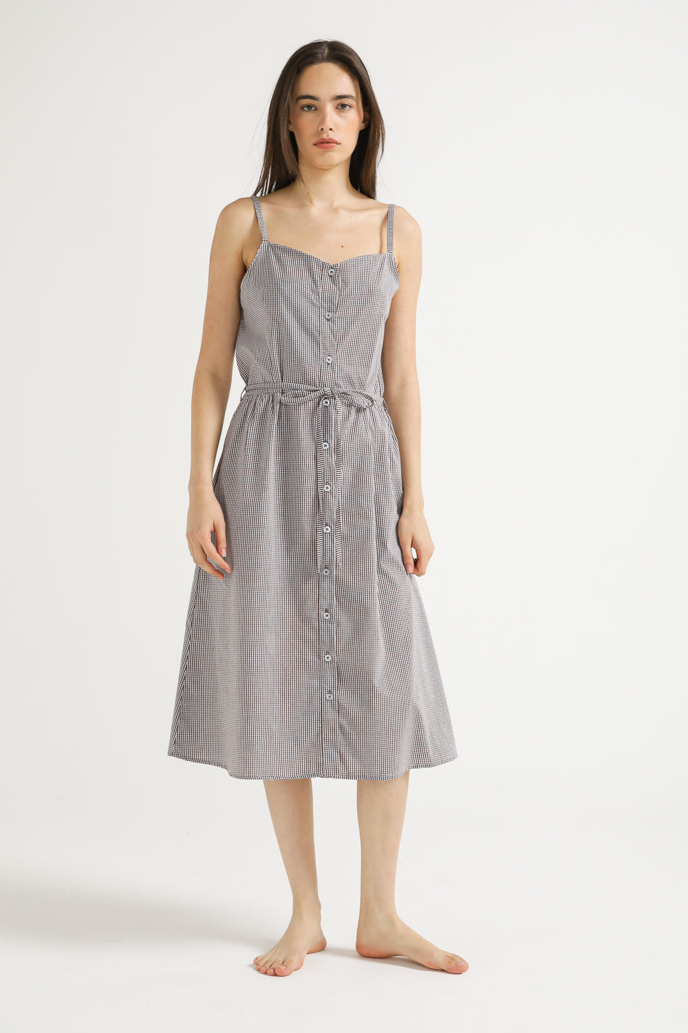 Poplin Button Dress
