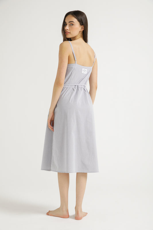 Poplin Button Dress