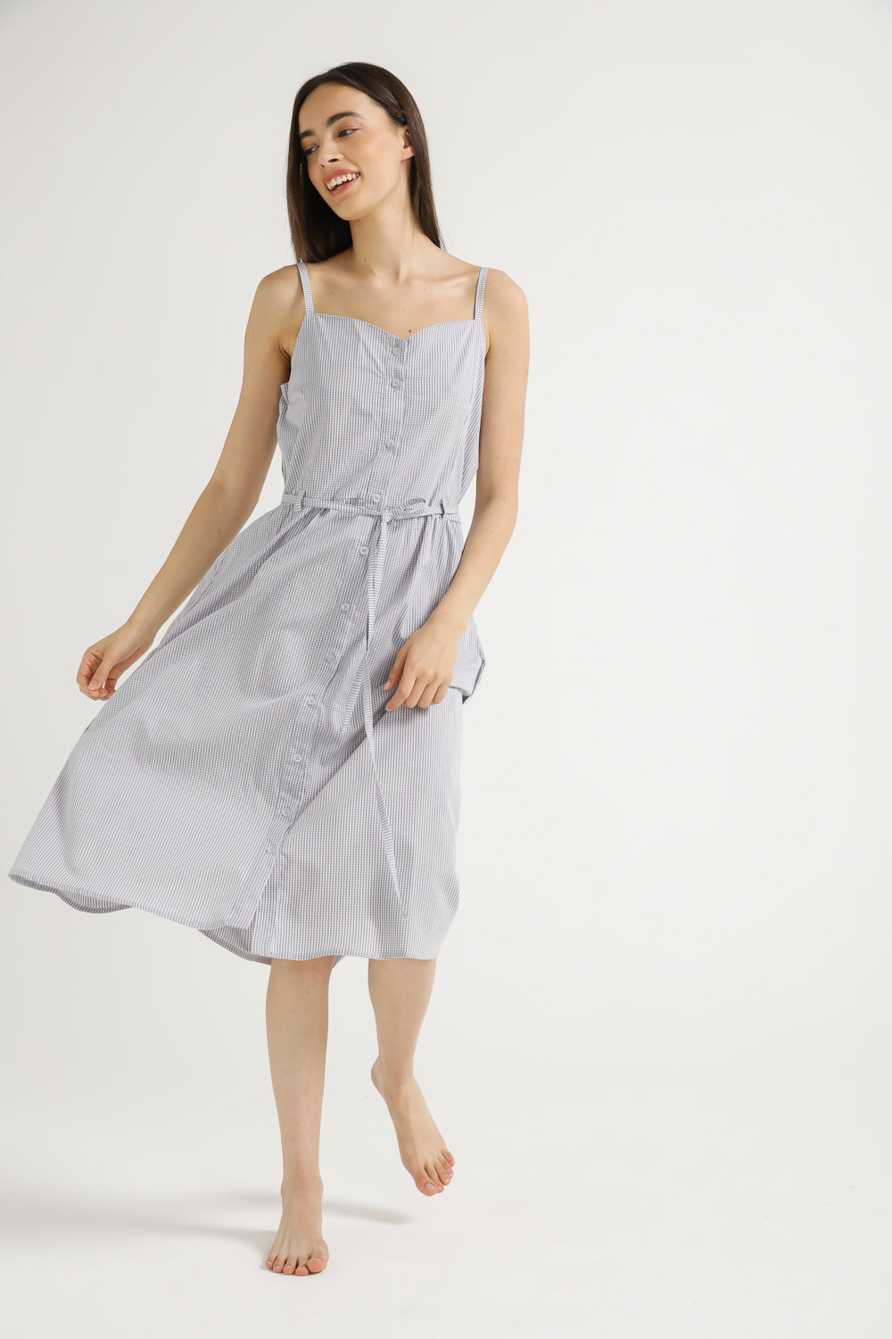 Poplin Button Dress