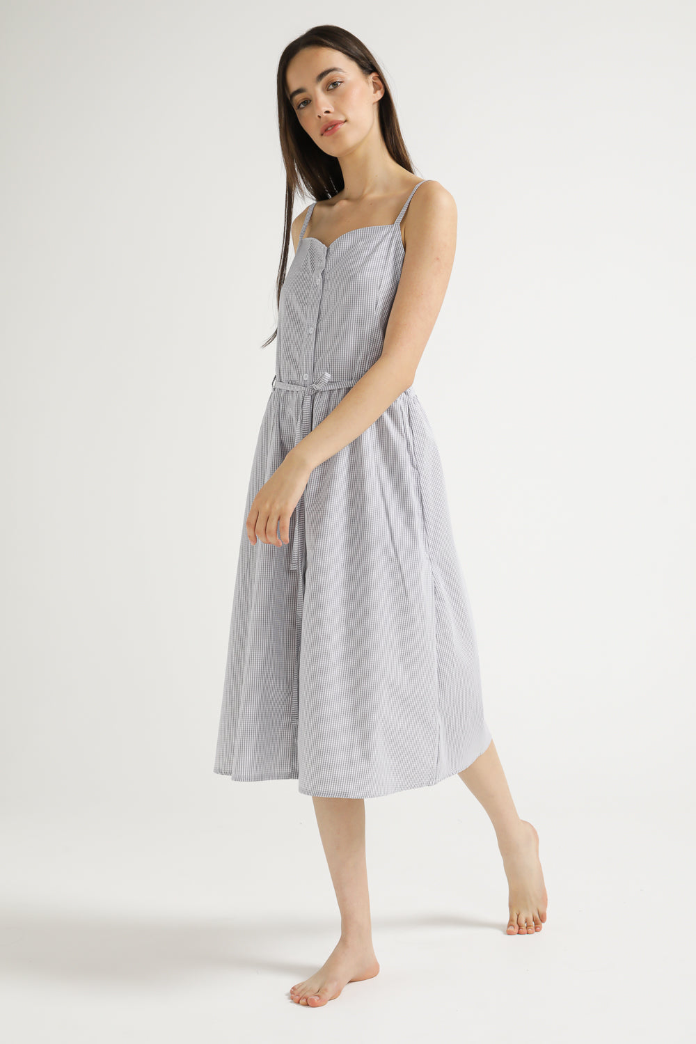 Poplin Button Dress