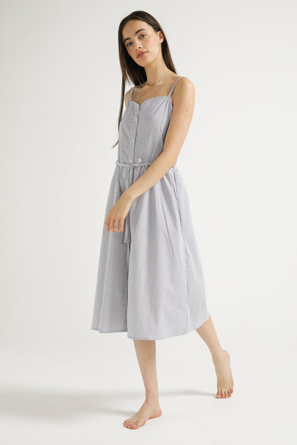 Poplin Button Dress