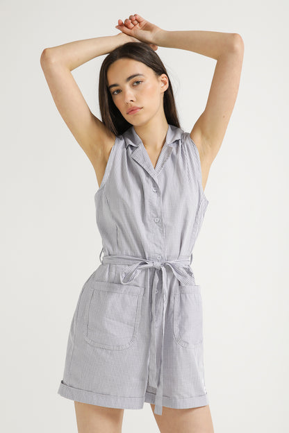 Cotton Button Overalls