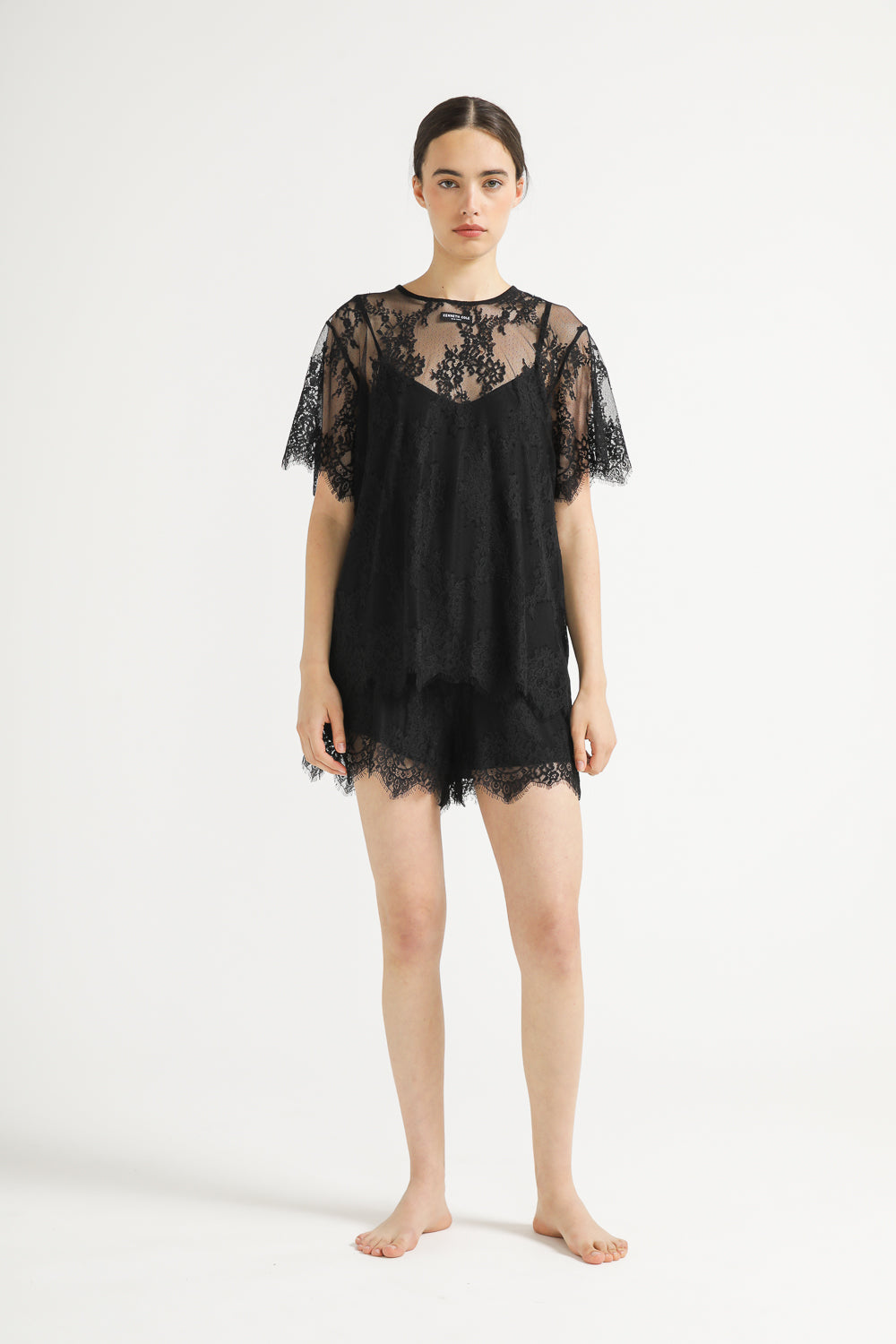 Satin Lace Shorts