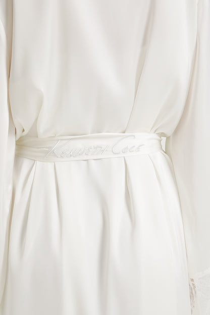 Lace Midi Robe with Slit