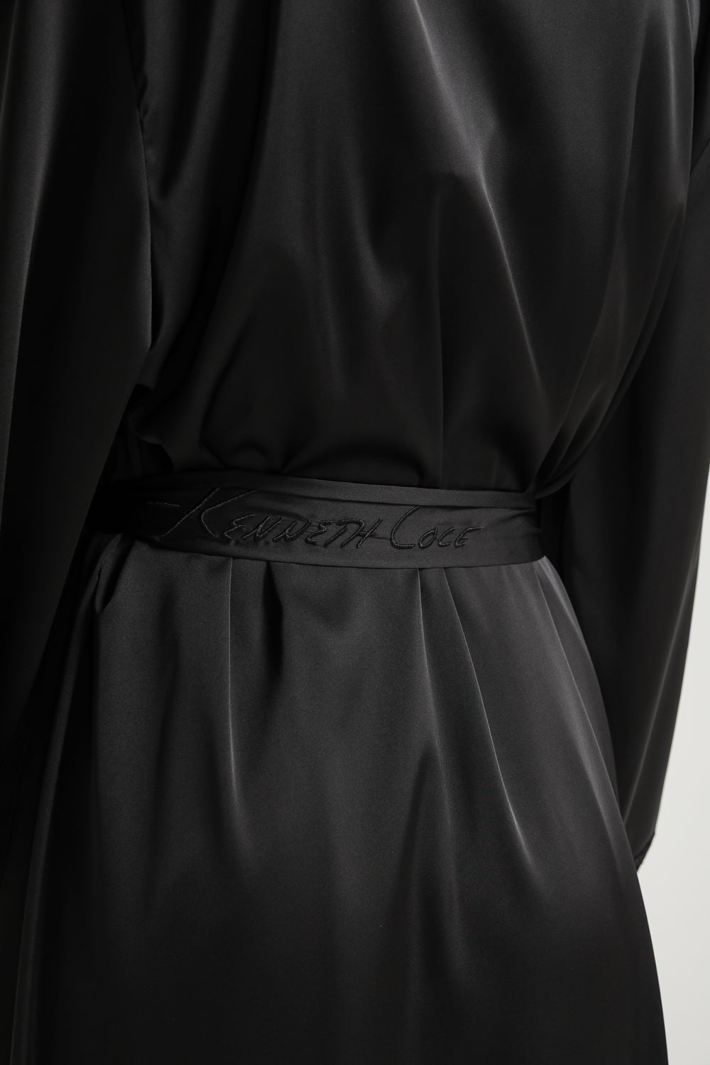 Lace Midi Robe with Slit