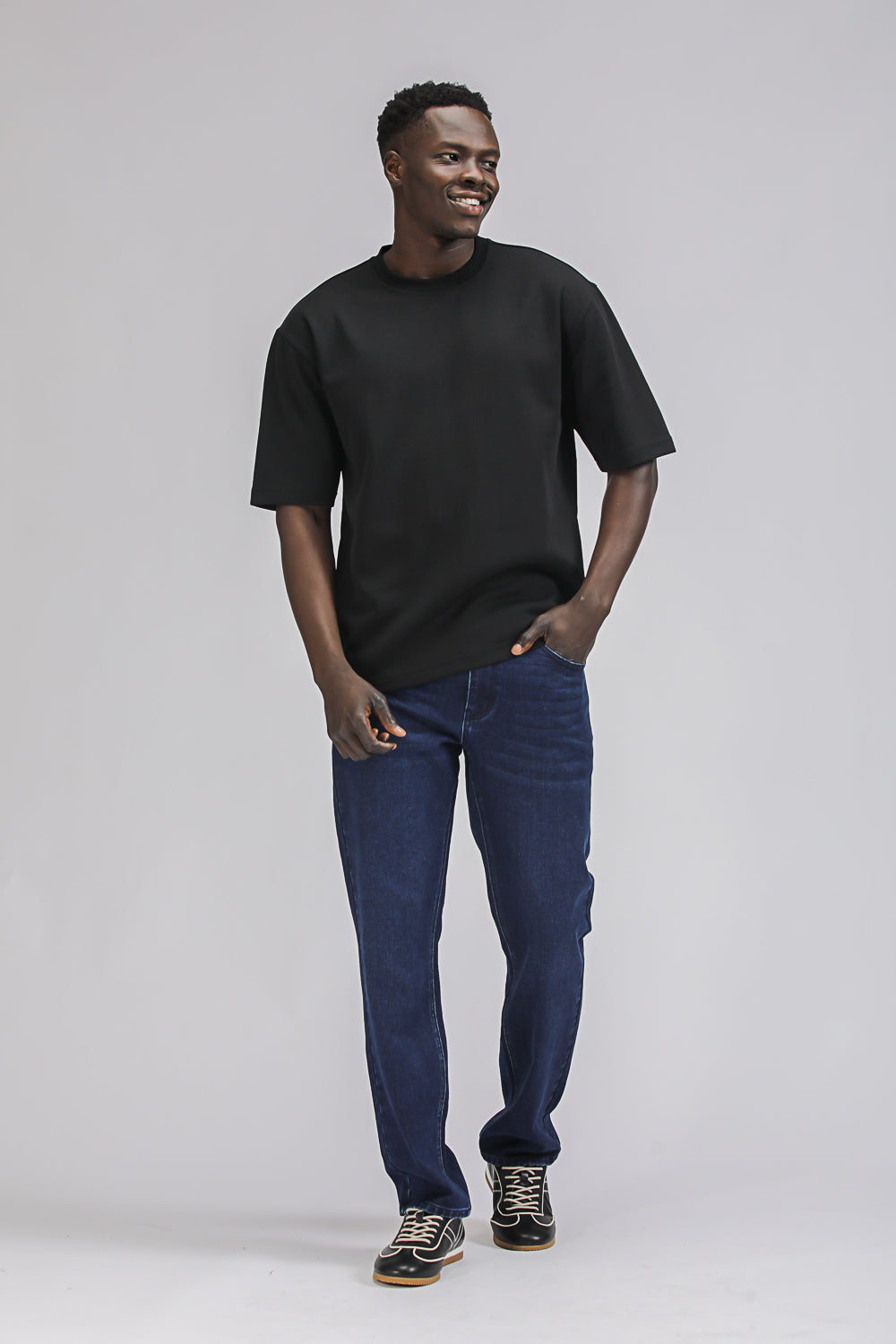Straight Leg Denim Jeans