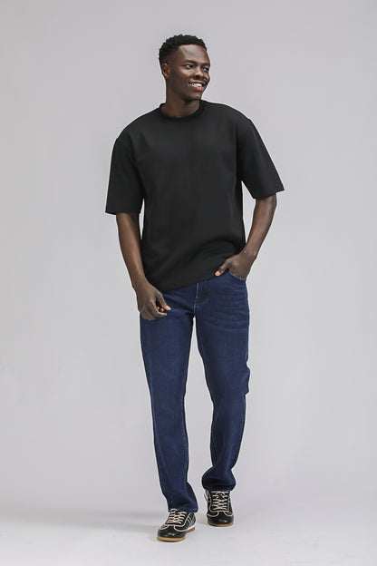 Straight Leg Denim Jeans
