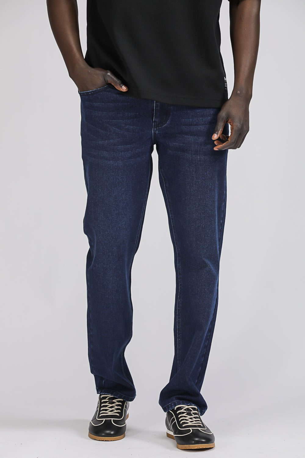 Straight Leg Denim Jeans