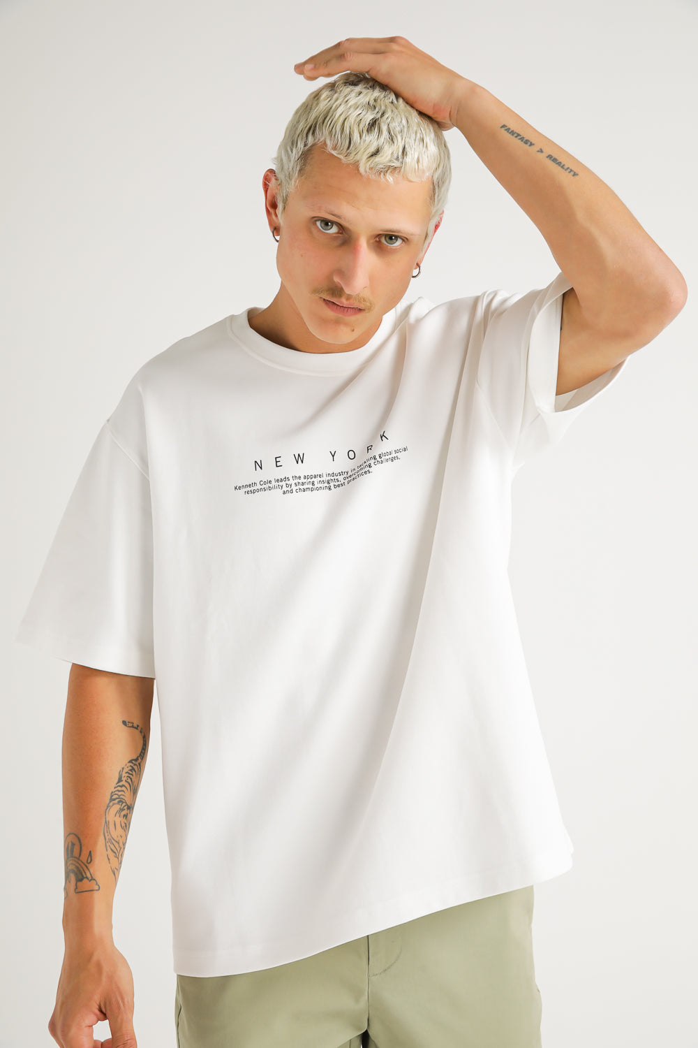 Oversized T Shirt with Floral Print