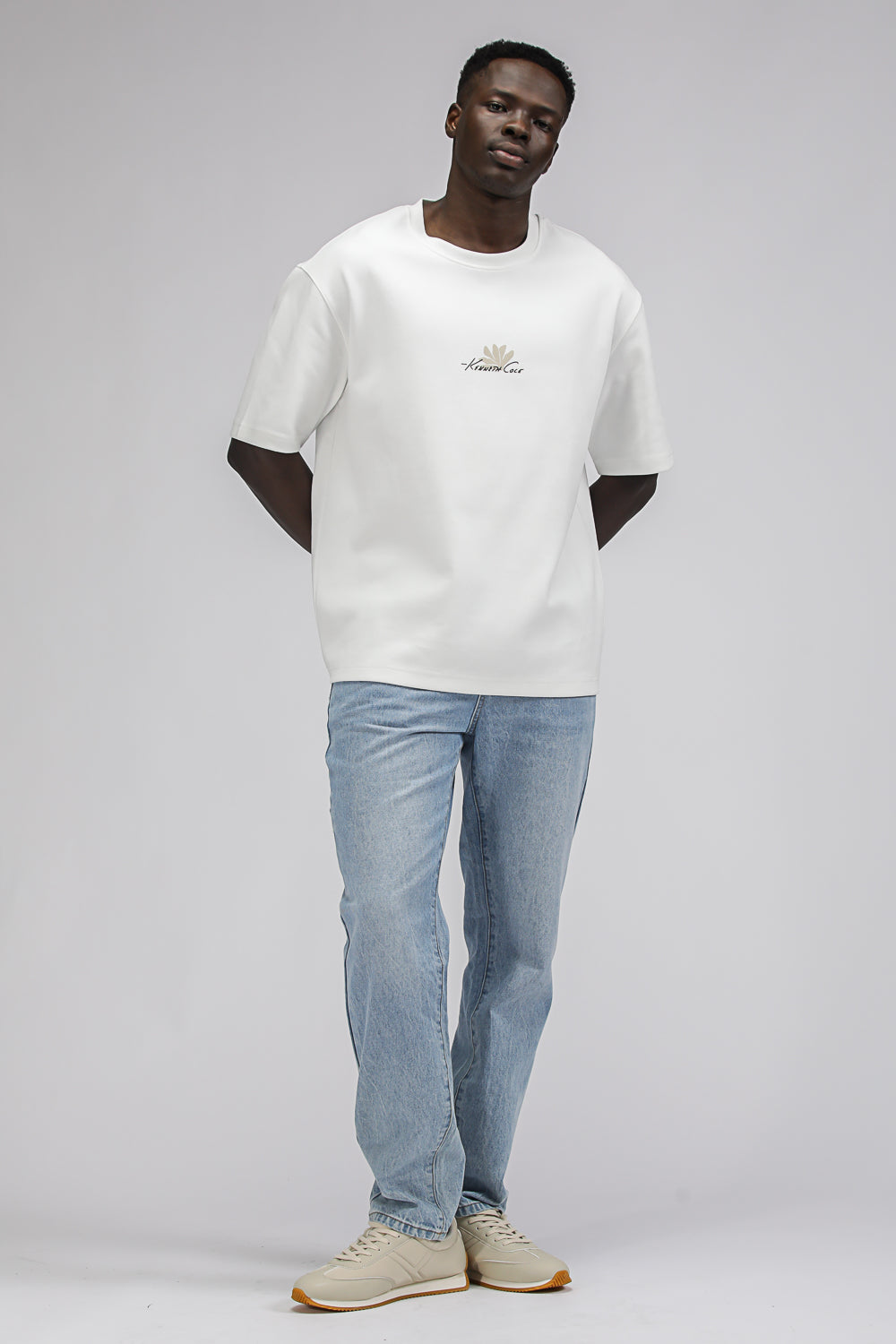 Oversized T Shirt with Floral Print