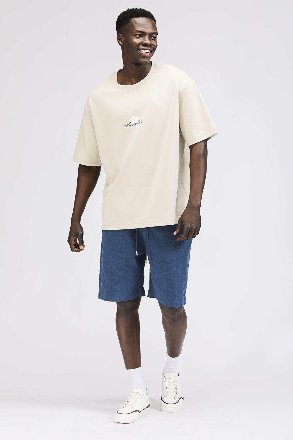Oversized T Shirt with Floral Print