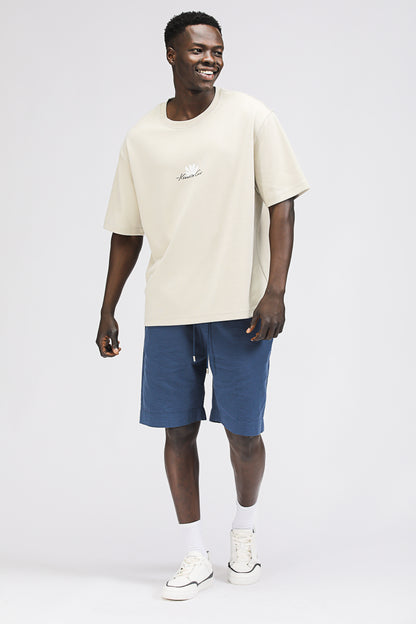 Oversized T Shirt with Floral Print