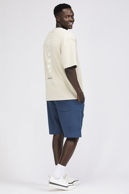 Oversized T Shirt with Floral Print