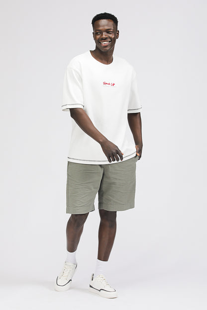 Oversized T Shirt with Graphic Print