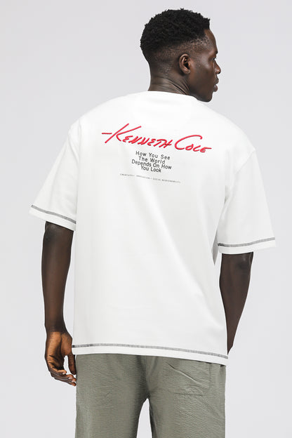 Oversized T Shirt with Graphic Print
