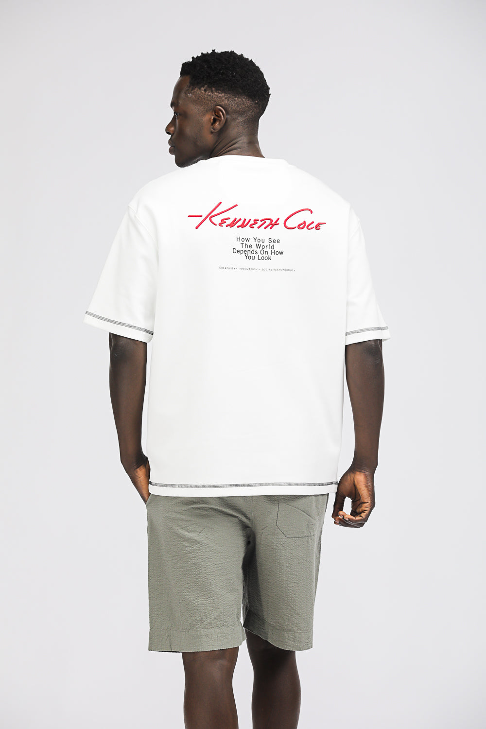 Oversized T Shirt with Graphic Print