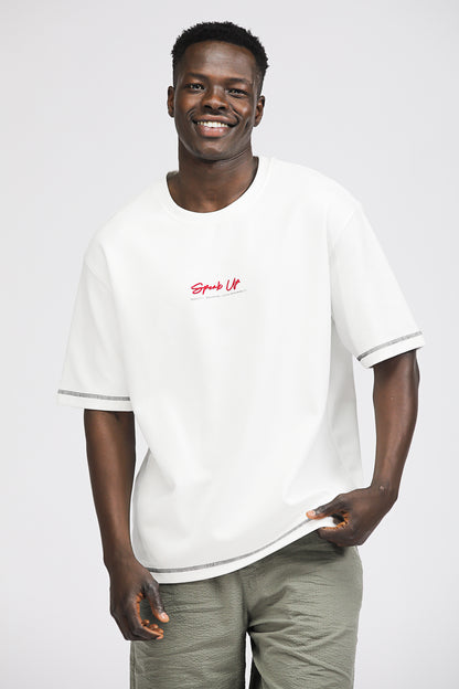 Oversized T Shirt with Graphic Print