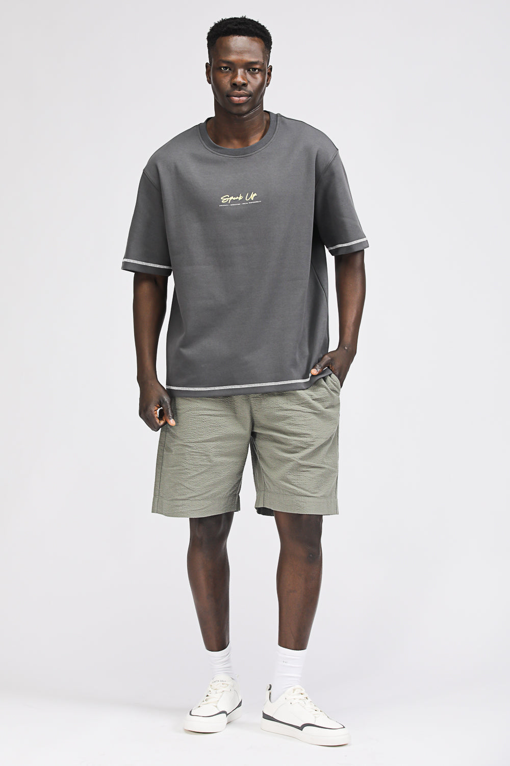 Oversized T Shirt with Graphic Print