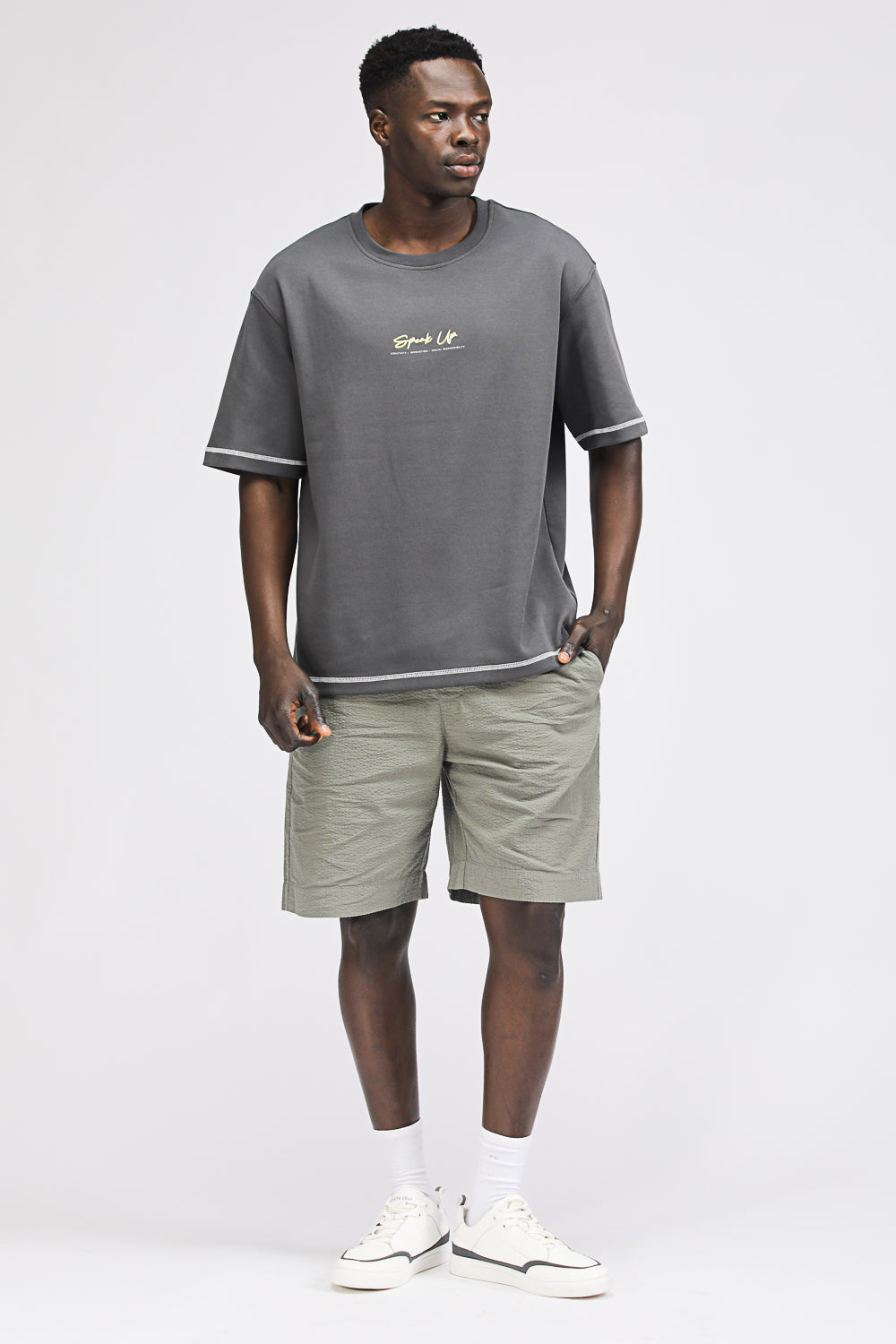 Oversized T Shirt with Graphic Print