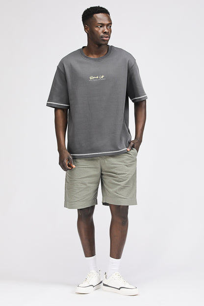 Oversized T Shirt with Graphic Print
