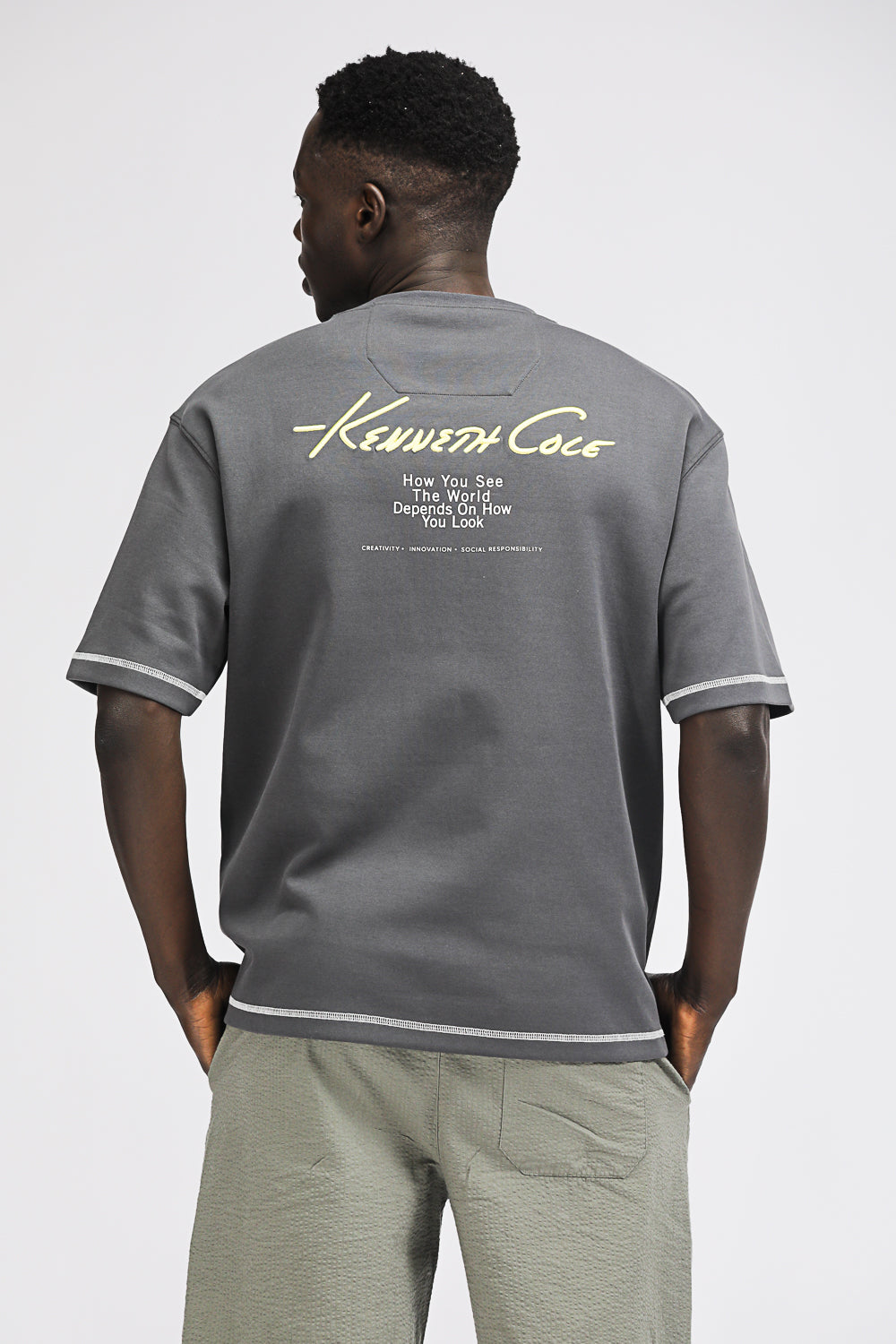 Oversized T Shirt with Graphic Print