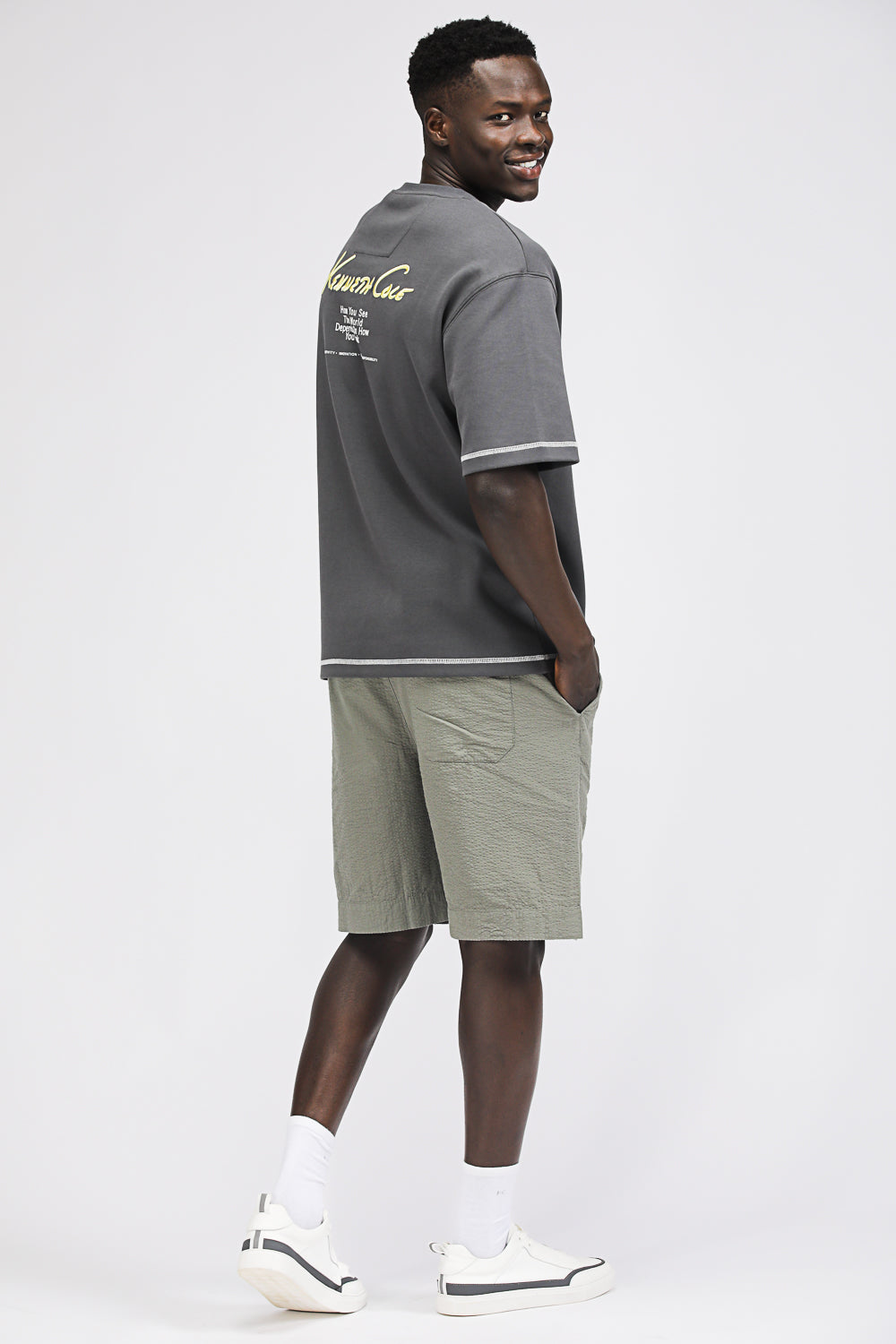 Oversized T Shirt with Graphic Print