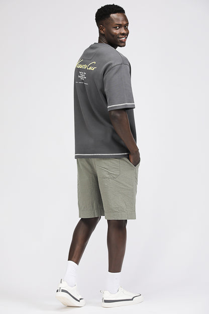 Oversized T Shirt with Graphic Print