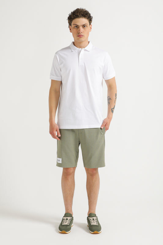 Polo Shirt with Logo Detail