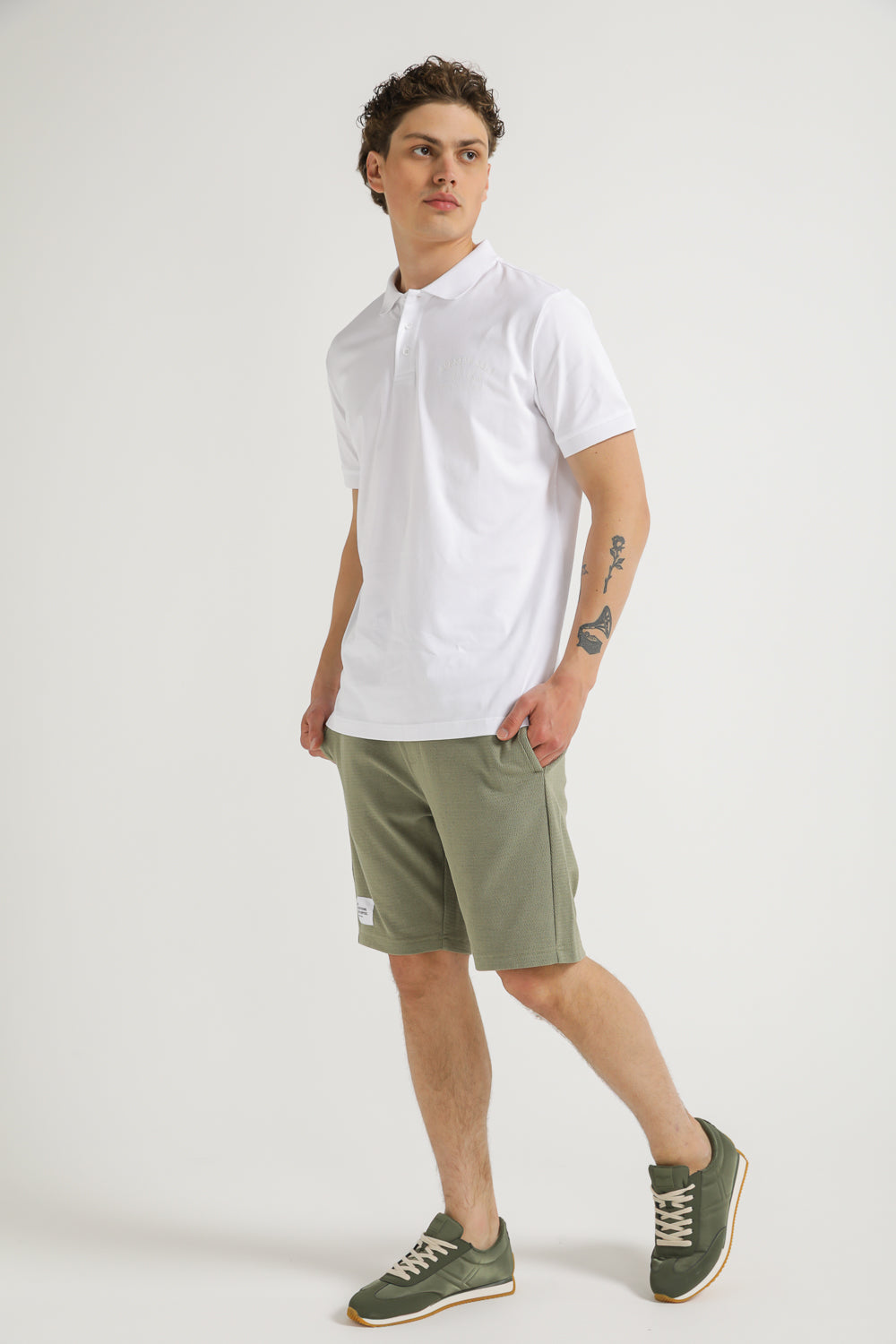 Polo Shirt with Logo Detail